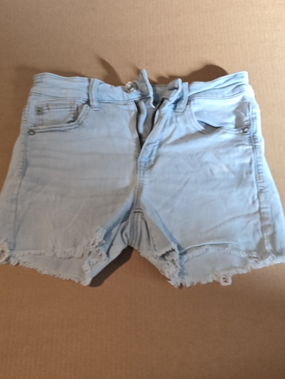 American Eagle Outfitters Light Blue Frayed Hem Denim Shorts #76